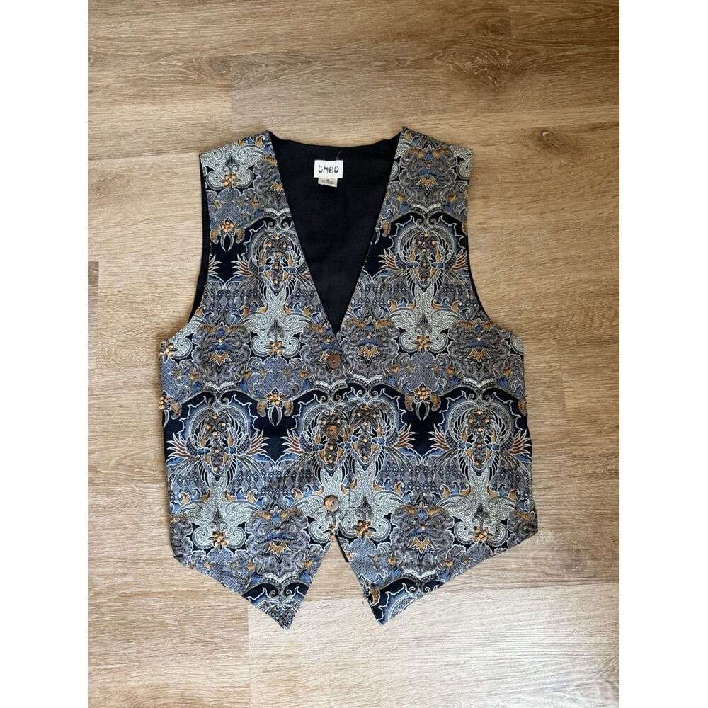 Vintage 90s Theo Vest Size Medium Grandpa Core Pheobe Buffay